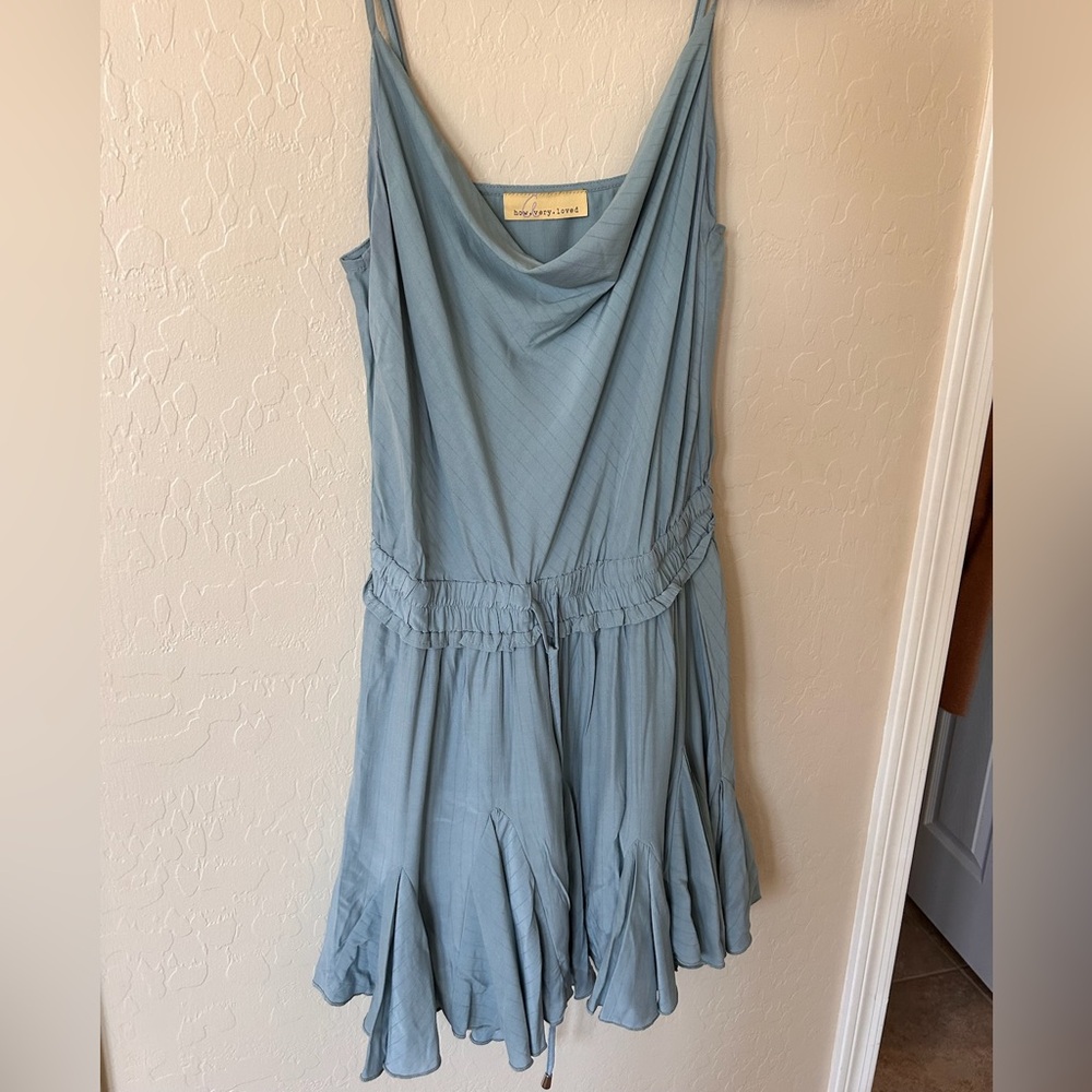 How Very Loved Mist Blue Romper